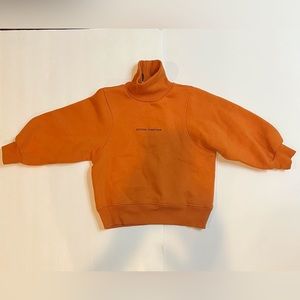 Zara - Orange Crew neck sweatshirt